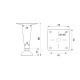 CONIC LEG KPS / MAT NICKEL FURNITURE LEGS